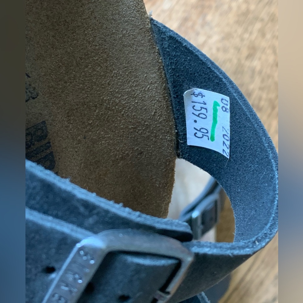 Birkenstock Sierra CT Women’s Size 37 or US 7 Black Oiled Leather Sandal - Picture 3 of 15
